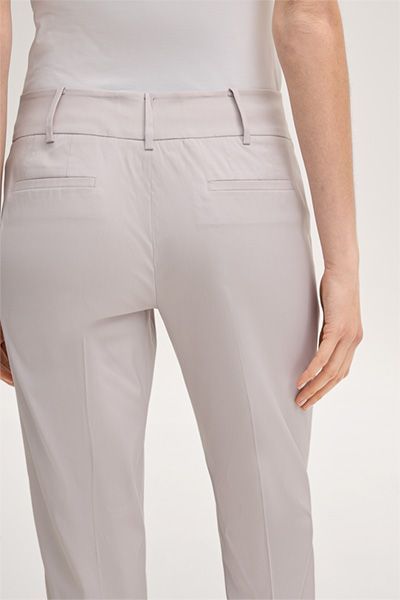Elegante Baumwollstretch-Anzughose mit Umschlag