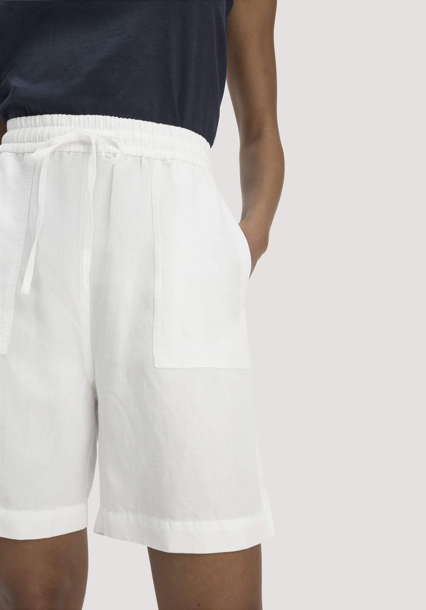 Lockere Bermuda-Shorts aus Tencel-Leinen