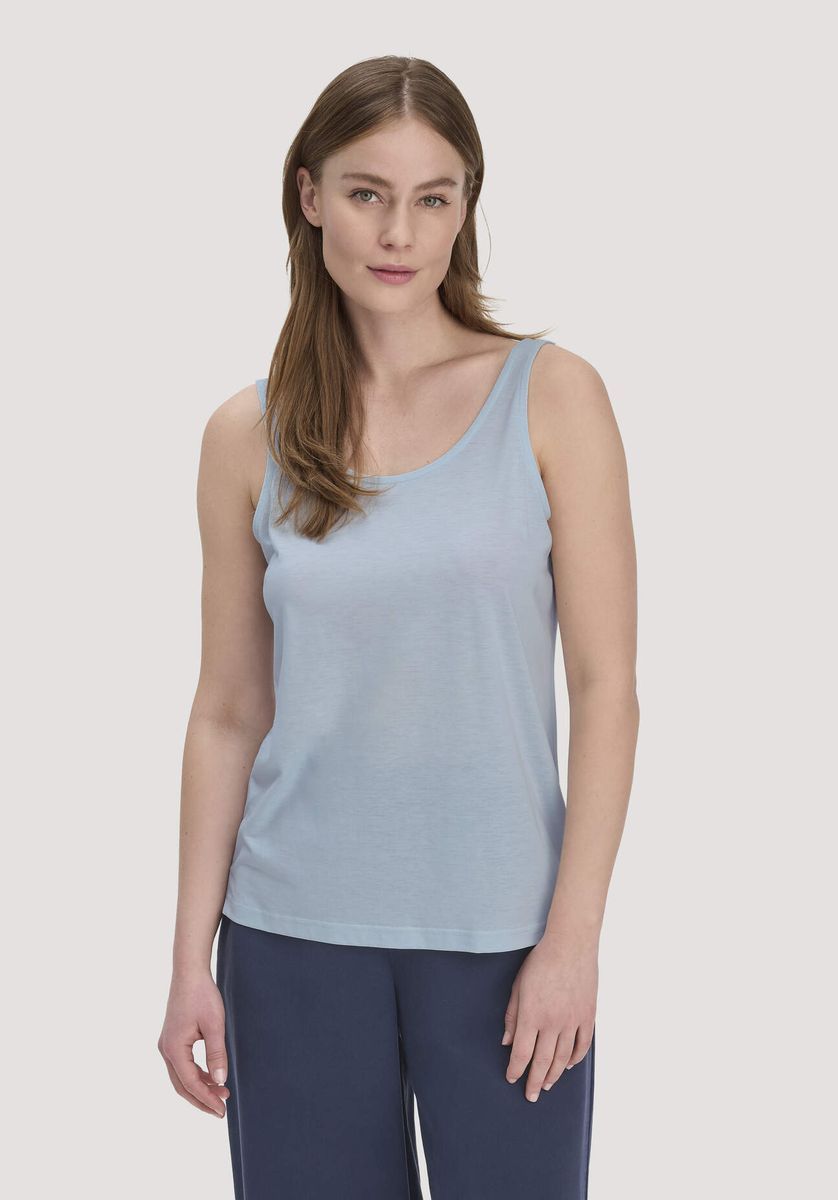 Lockeres Jersey-Tanktop mit Rundhals