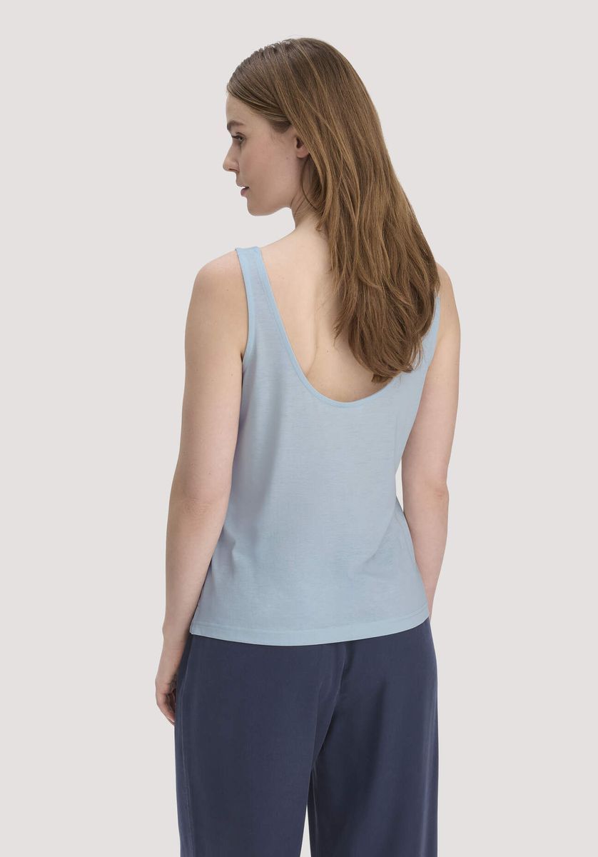 Lockeres Jersey-Tanktop mit Rundhals