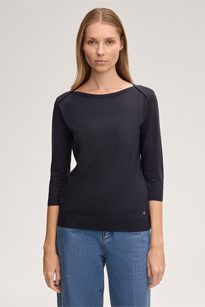 Zeitloses Shirt mit U-Boot-Ausschnitt