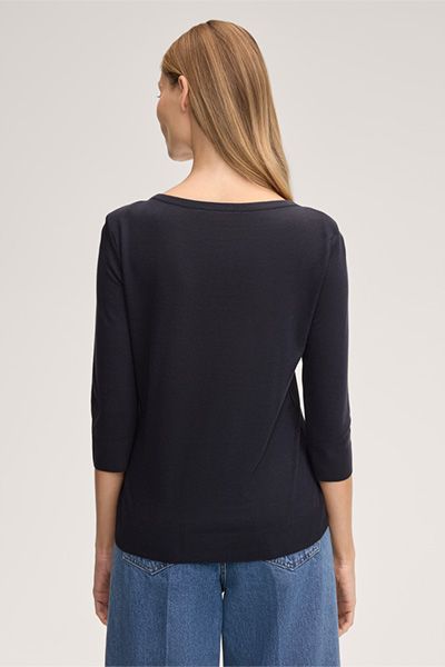 Zeitloses Shirt mit U-Boot-Ausschnitt