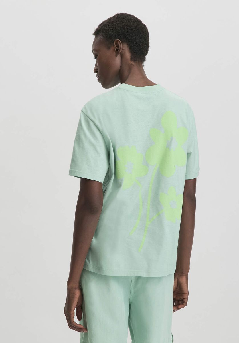 Oversize-T-Shirt mit floralem Print