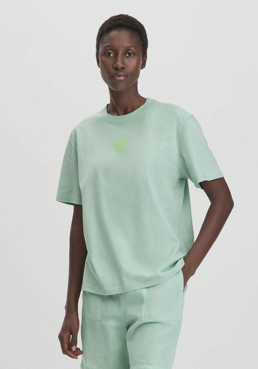 Oversize-T-Shirt mit floralem Print
