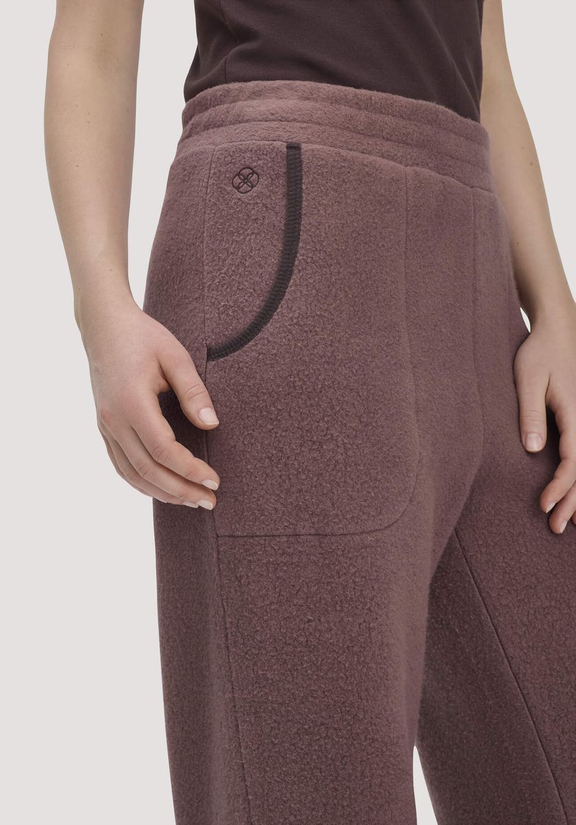 Relaxte Fleece-Hose aus Bio-Baumwolle