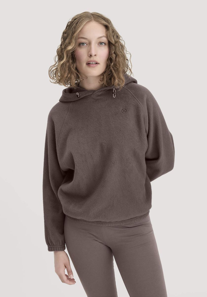 Oversize-Hoodie aus Softfleece-Baumwolle