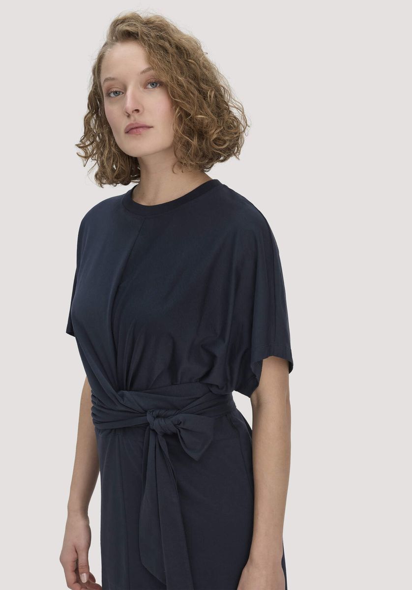 Oversize-Midikleid mit Knotendetail