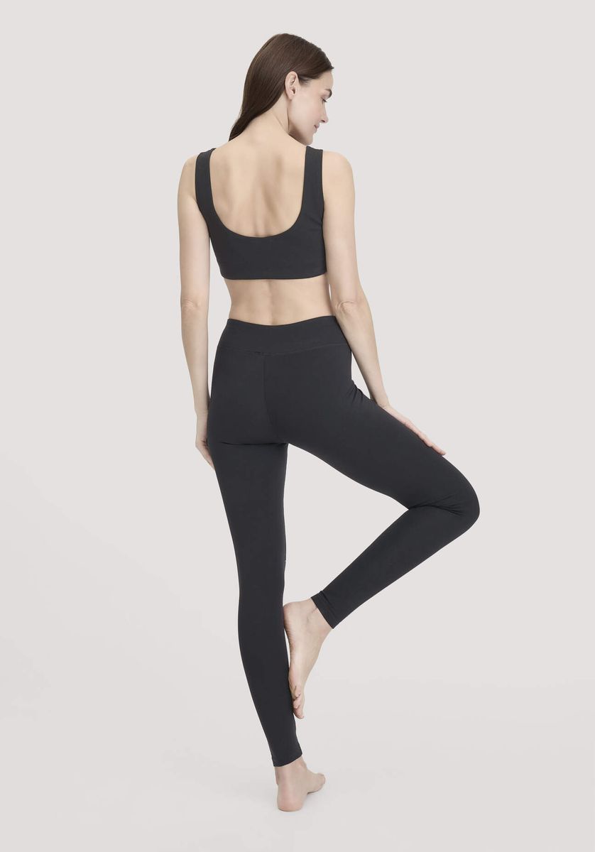 Bio-Baumwoll-Leggings mit hohem Bund