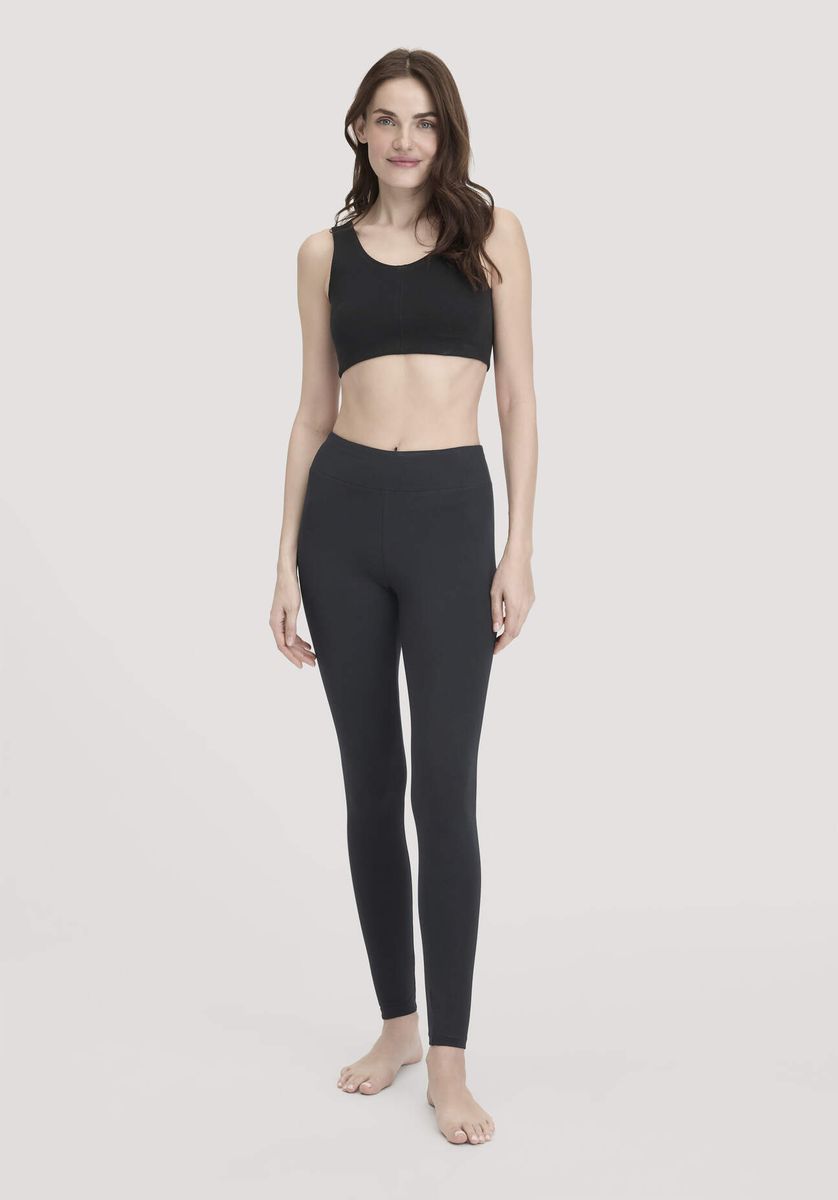Bio-Baumwoll-Leggings mit hohem Bund