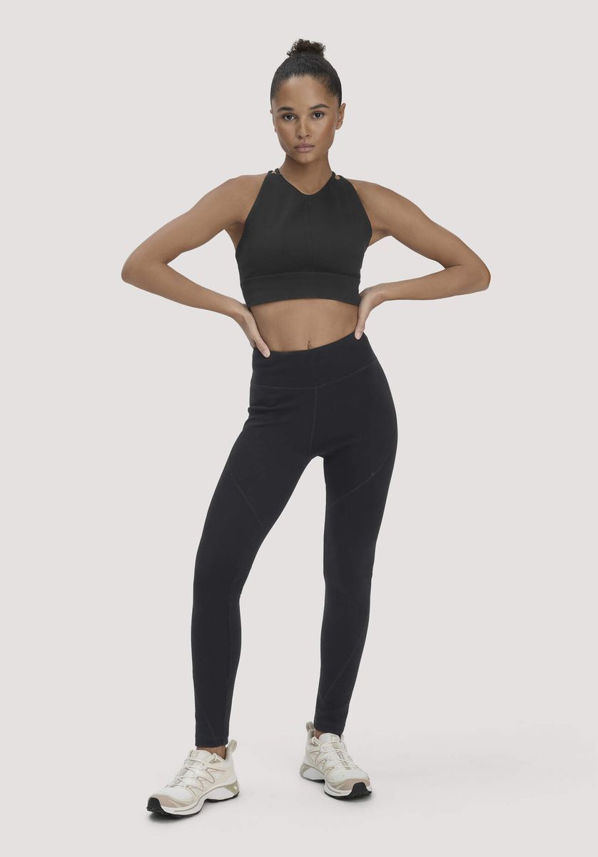Funktionale Leggings aus Merinowoll-Mix