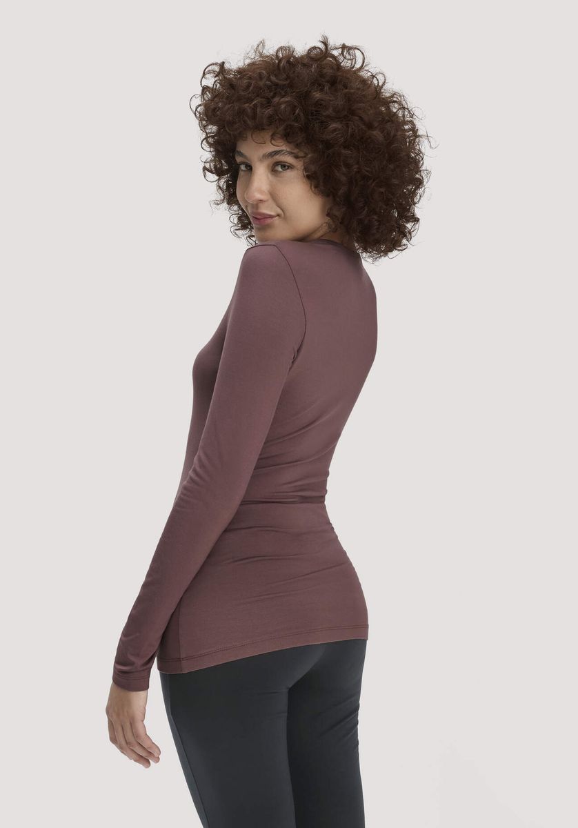 Seidenmattes Modal-Jersey-Longsleeve