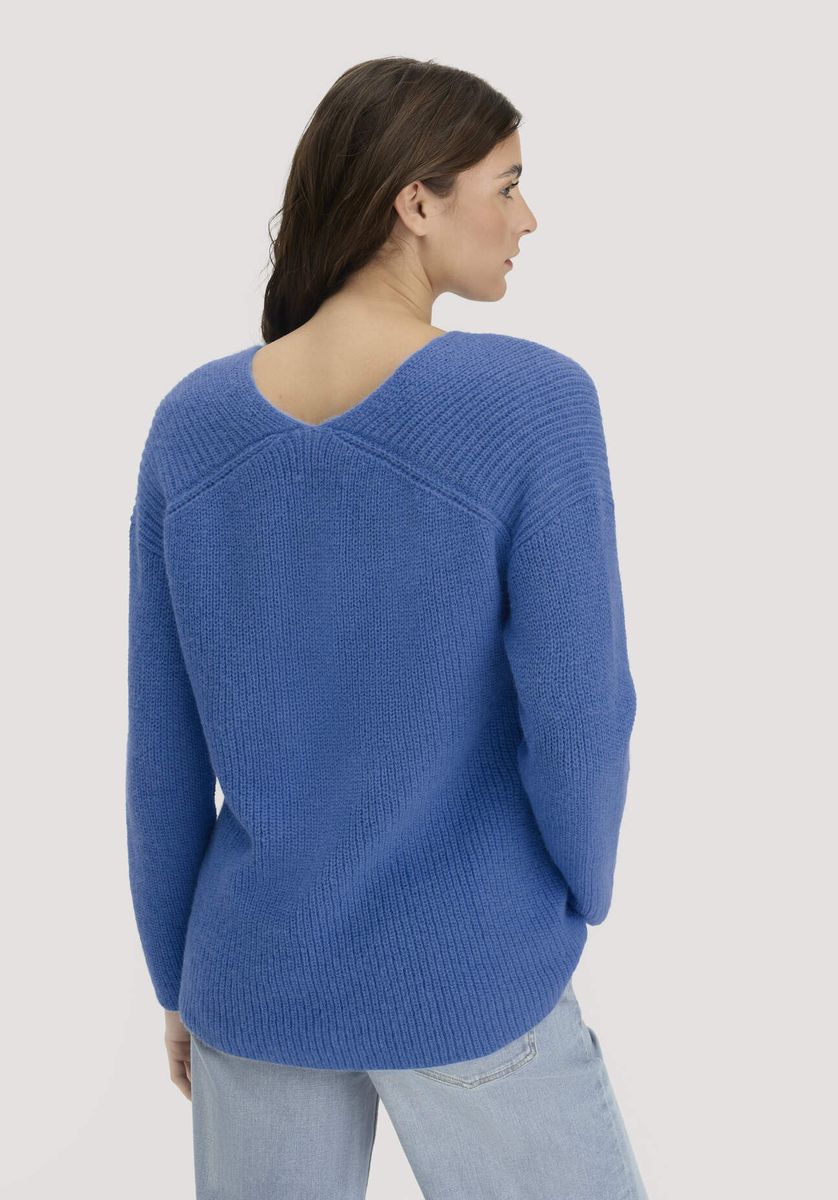 Relaxter Alpaka-Pullover mit V-Ausschnitt