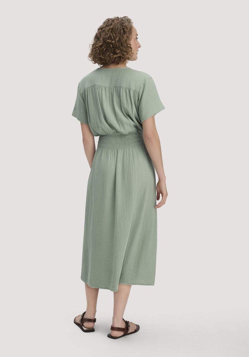 Luftiges Musselin-Midikleid mit Taillierung