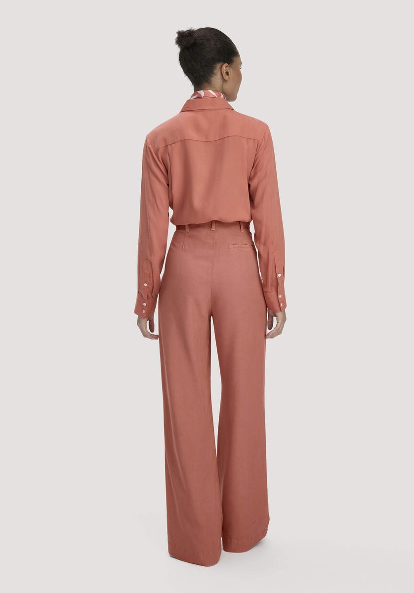 Weite Bundfaltenhose aus Tencel