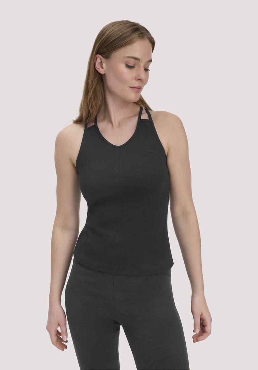 Eng anliegendes Bio-Baumwoll Sporttop