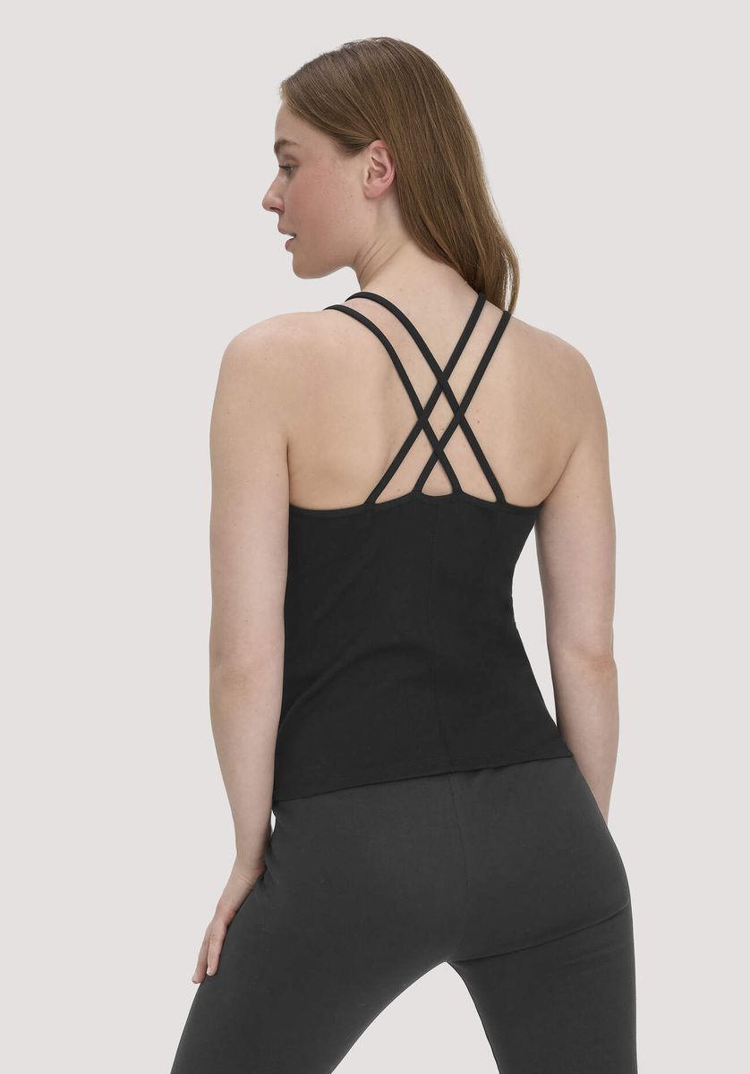 Eng anliegendes Bio-Baumwoll Sporttop