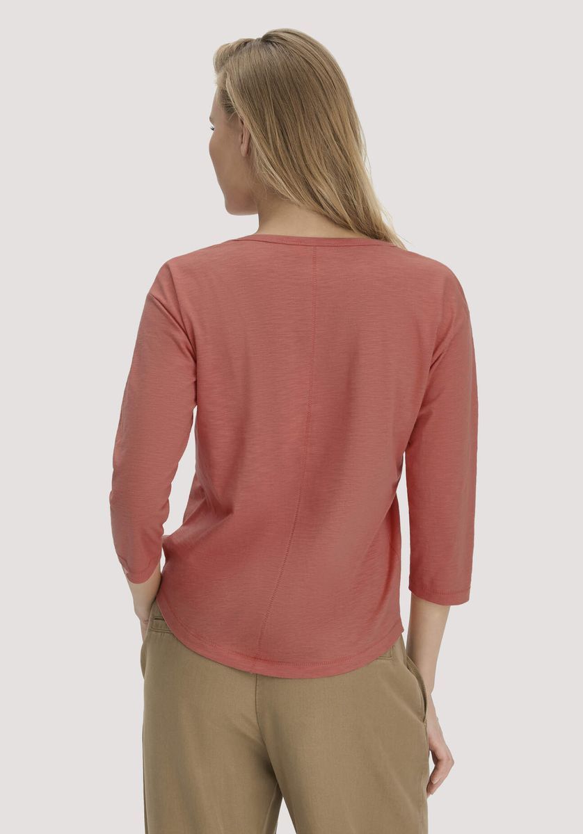 Lockeres Langarmshirt aus Bio-Flammgarn