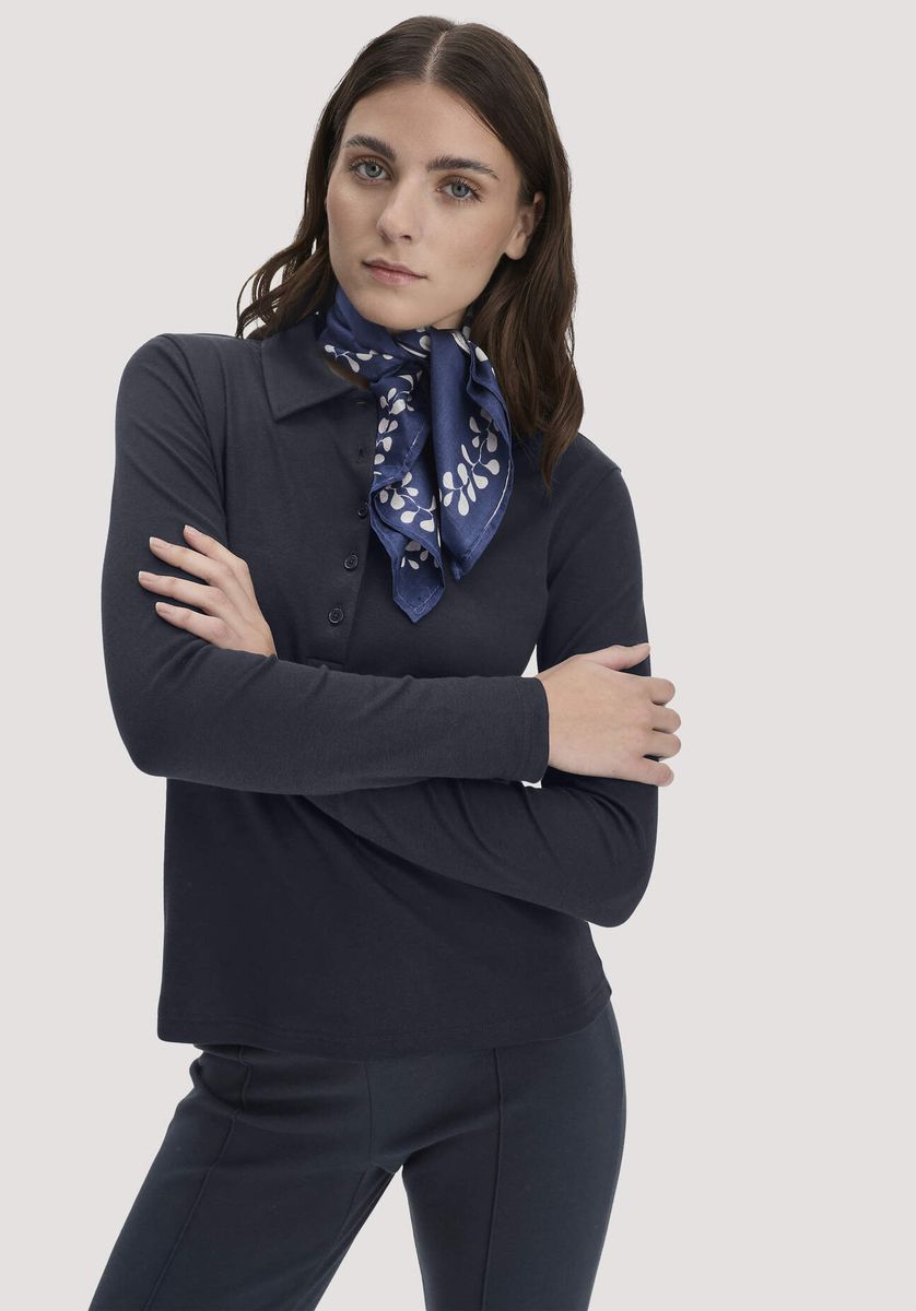 Schmal geschnittenes Bio-Baumwoll-Poloshirt