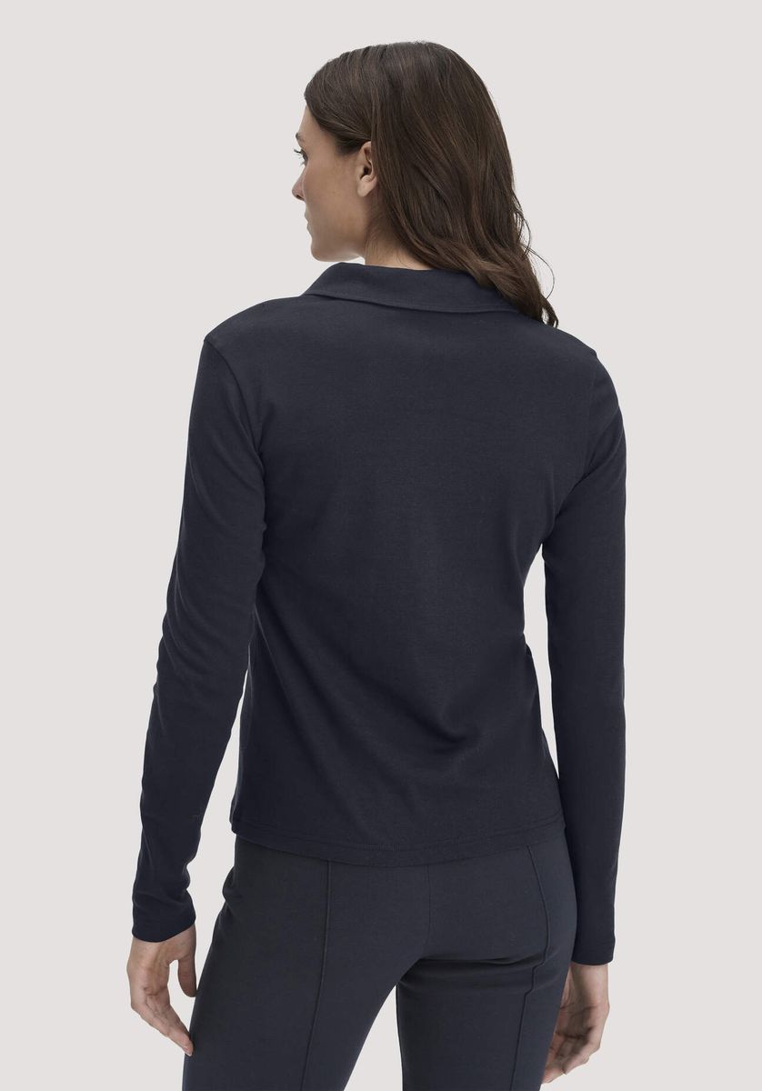 Schmal geschnittenes Bio-Baumwoll-Poloshirt