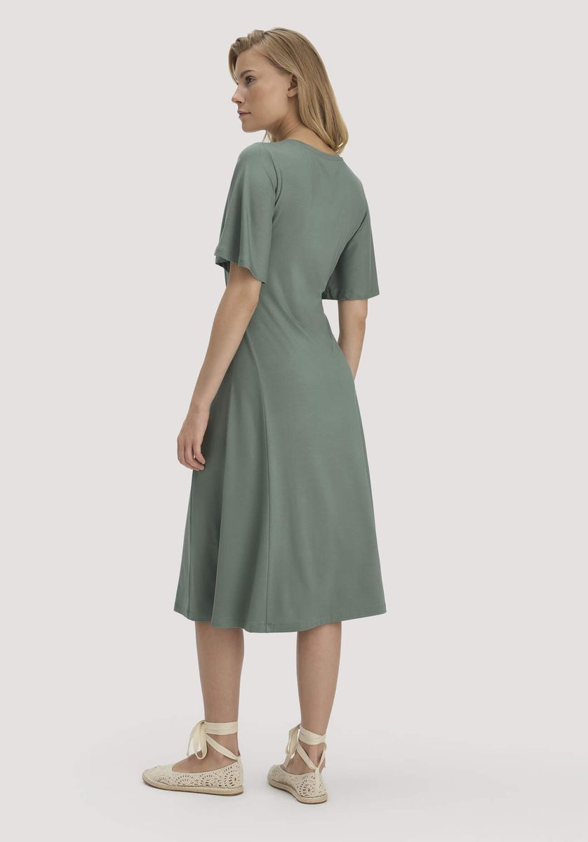 Elegantes Jersey-Midikleid mit Gürtel
