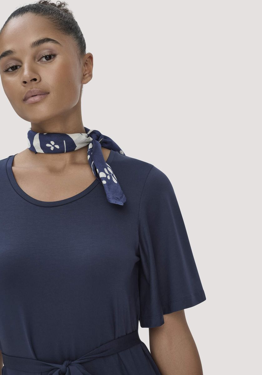 Jersey-Midi mit Flatterärmeln