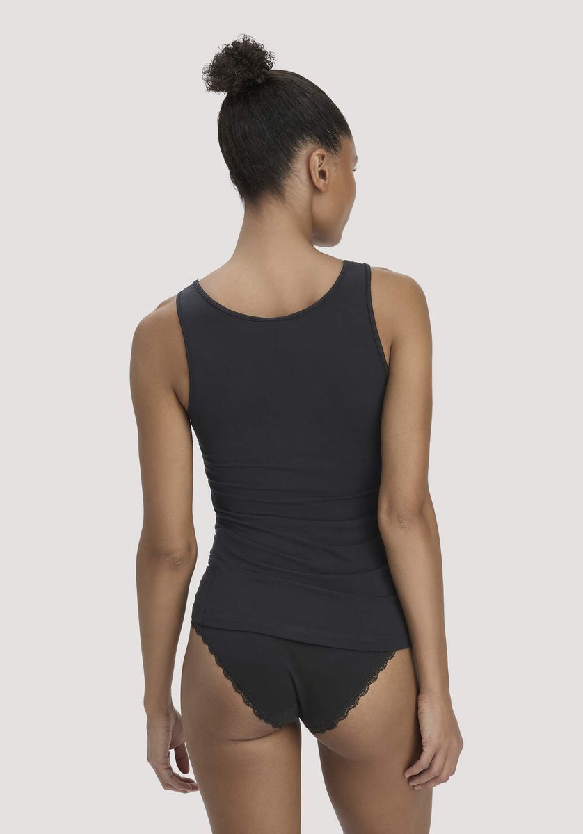 Modal-Tanktop mit Spitzenbesatz