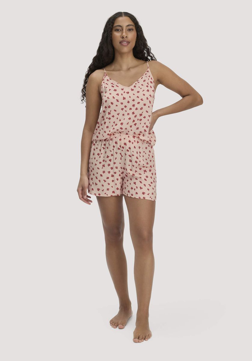 Viskose-Schlafshorts mit floralem Print