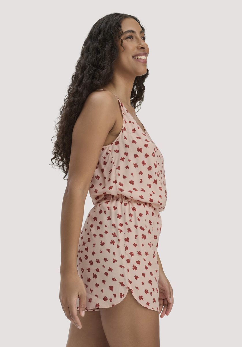 Viskose-Schlafshorts mit floralem Print