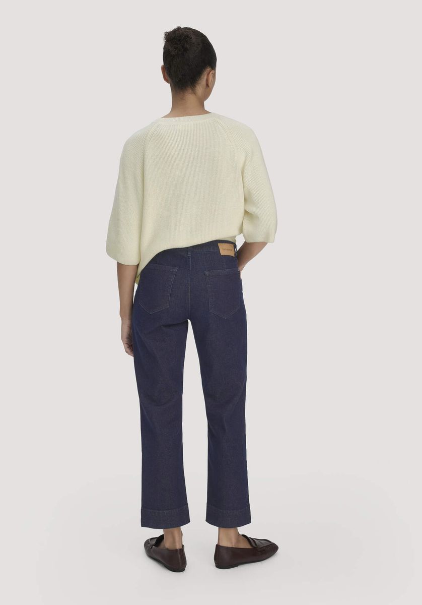 High-Waist Culotte mit geradem Bein