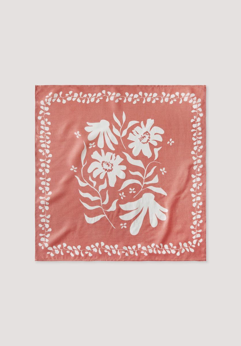 Seidentuch mit Blumenprint