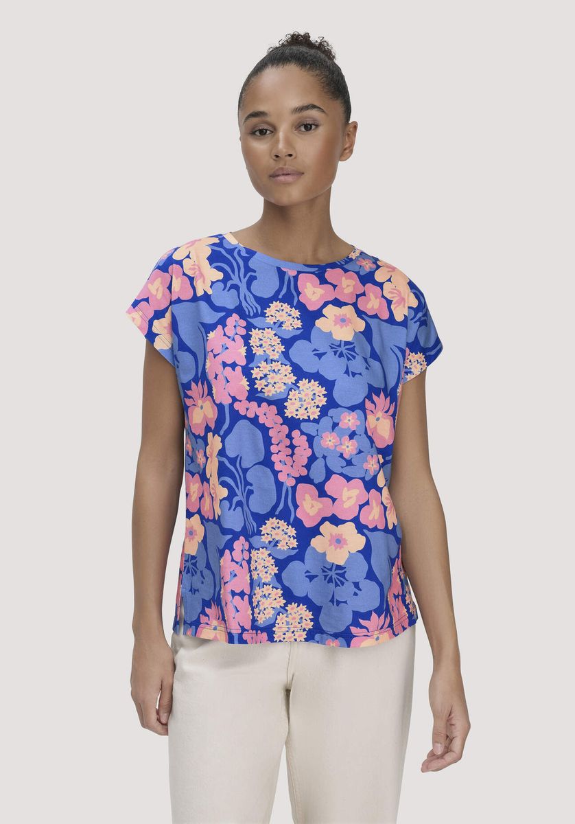 Oversize-T-Shirt mit Seerosen-Grafik