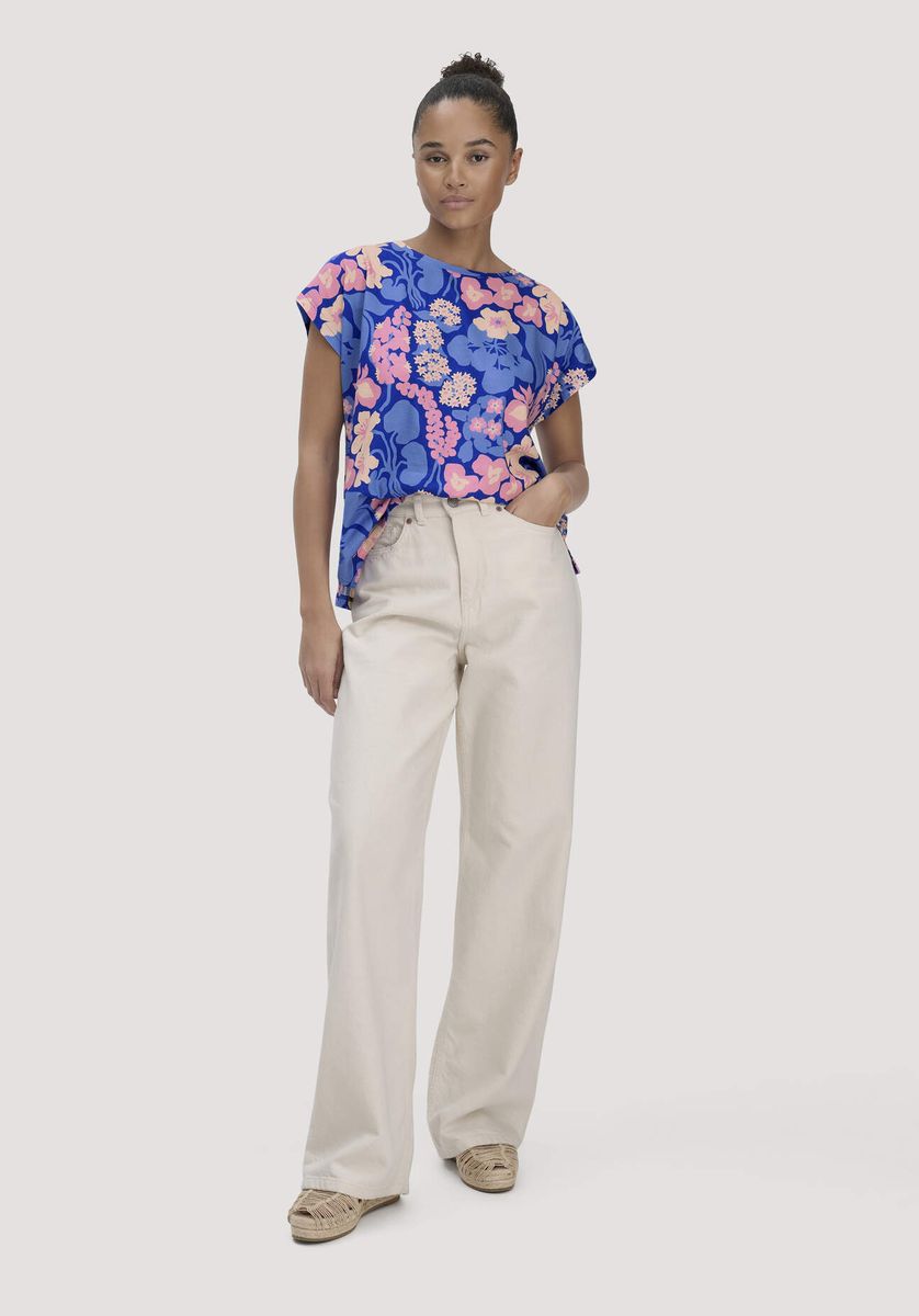 Oversize-T-Shirt mit Seerosen-Grafik