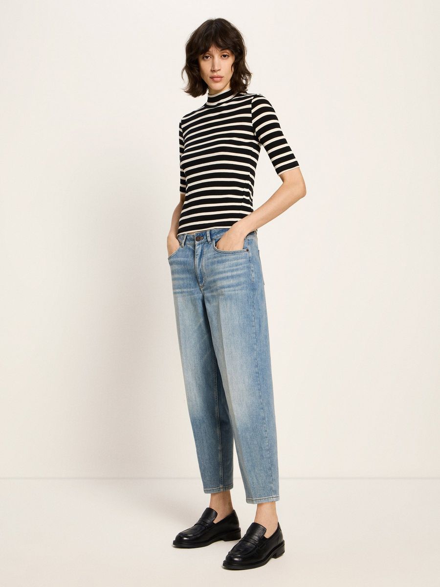 Tapered-Jeans aus Bio-Baumwolle