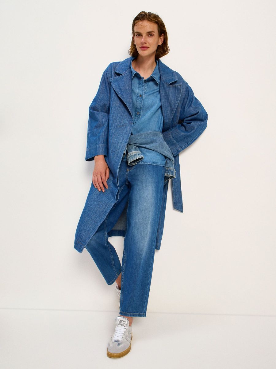 Moderne Tapered Bio-Baumwoll-Jeans