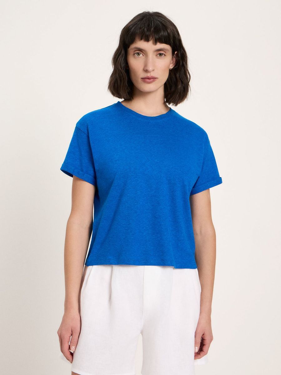 Lässiges T-Shirt aus Hanf-Bio-Baumwolle