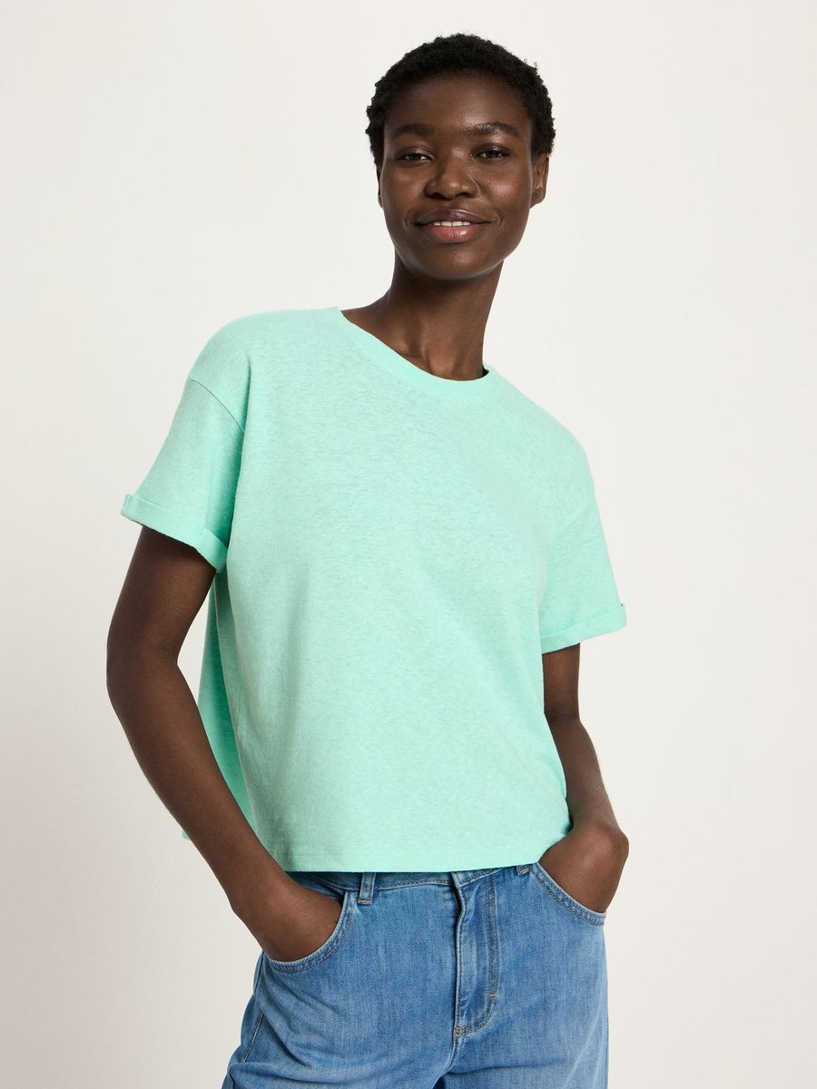 Nachhaltiges Kurzarmshirt aus Hanf-Mix