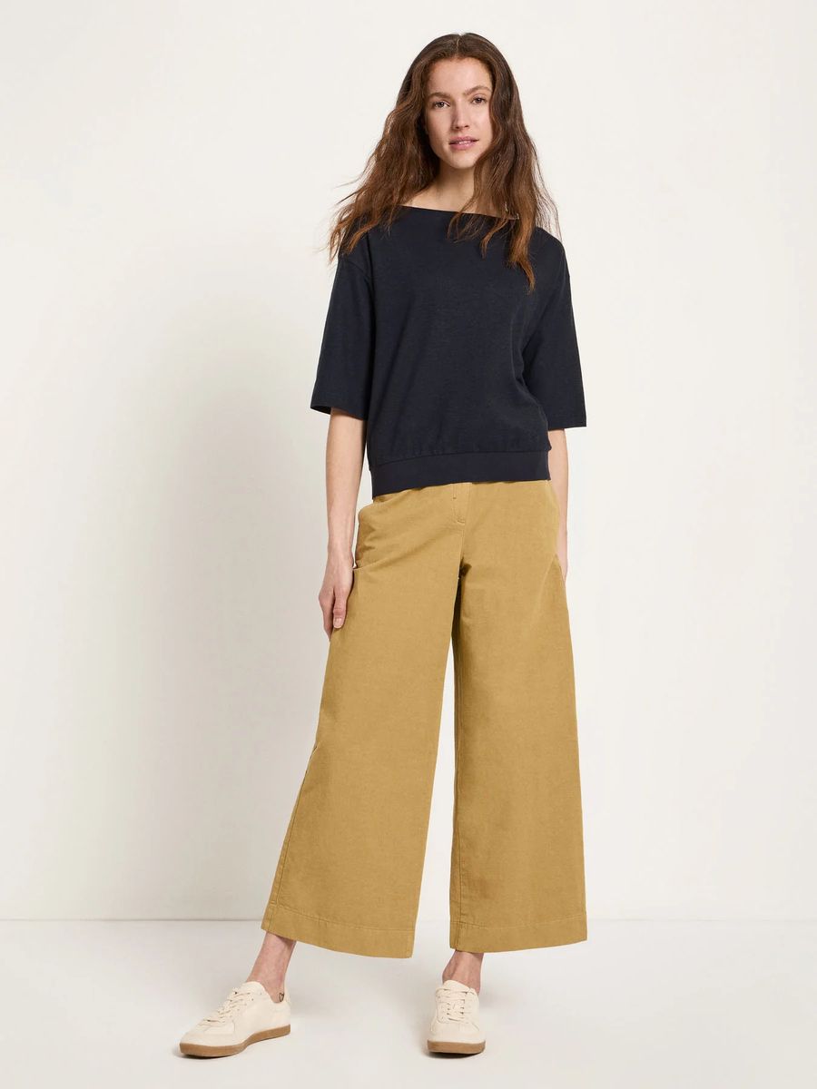 Boxy-Shirt aus Hanf und Bio-Baumwolle
