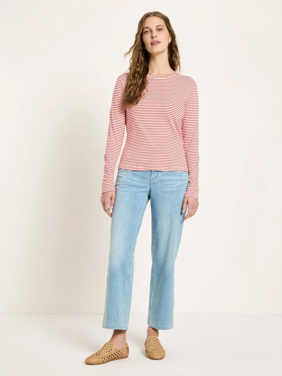 Gestreiftes Langarmshirt aus Bio-Baumwolle
