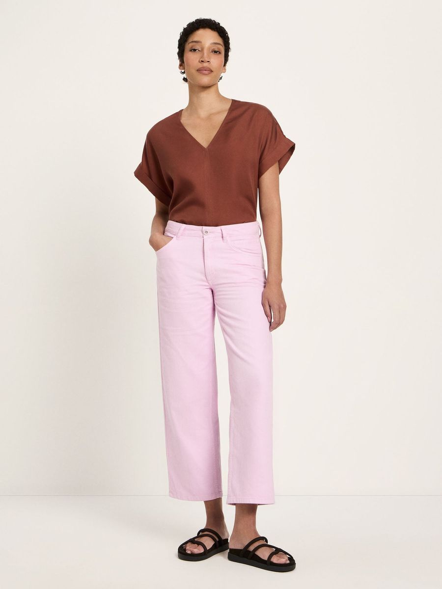 Bio-Baumwollhose mit geradem Bein