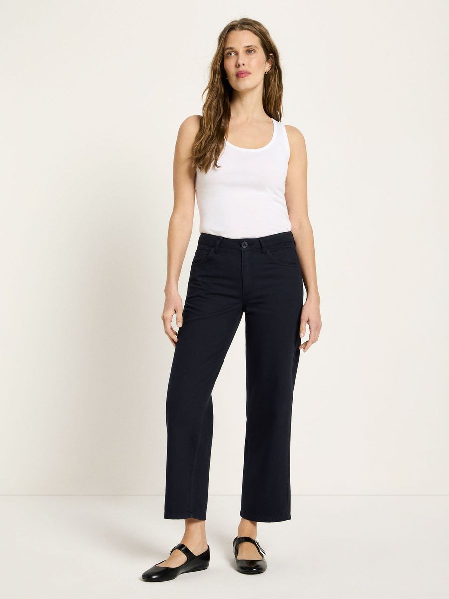 Bio-Baumwollhose mit geradem Bein