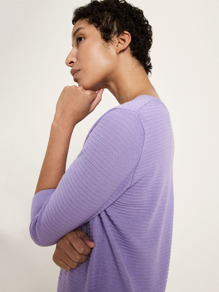 Minimalistischer Pullover mit halbem Arm