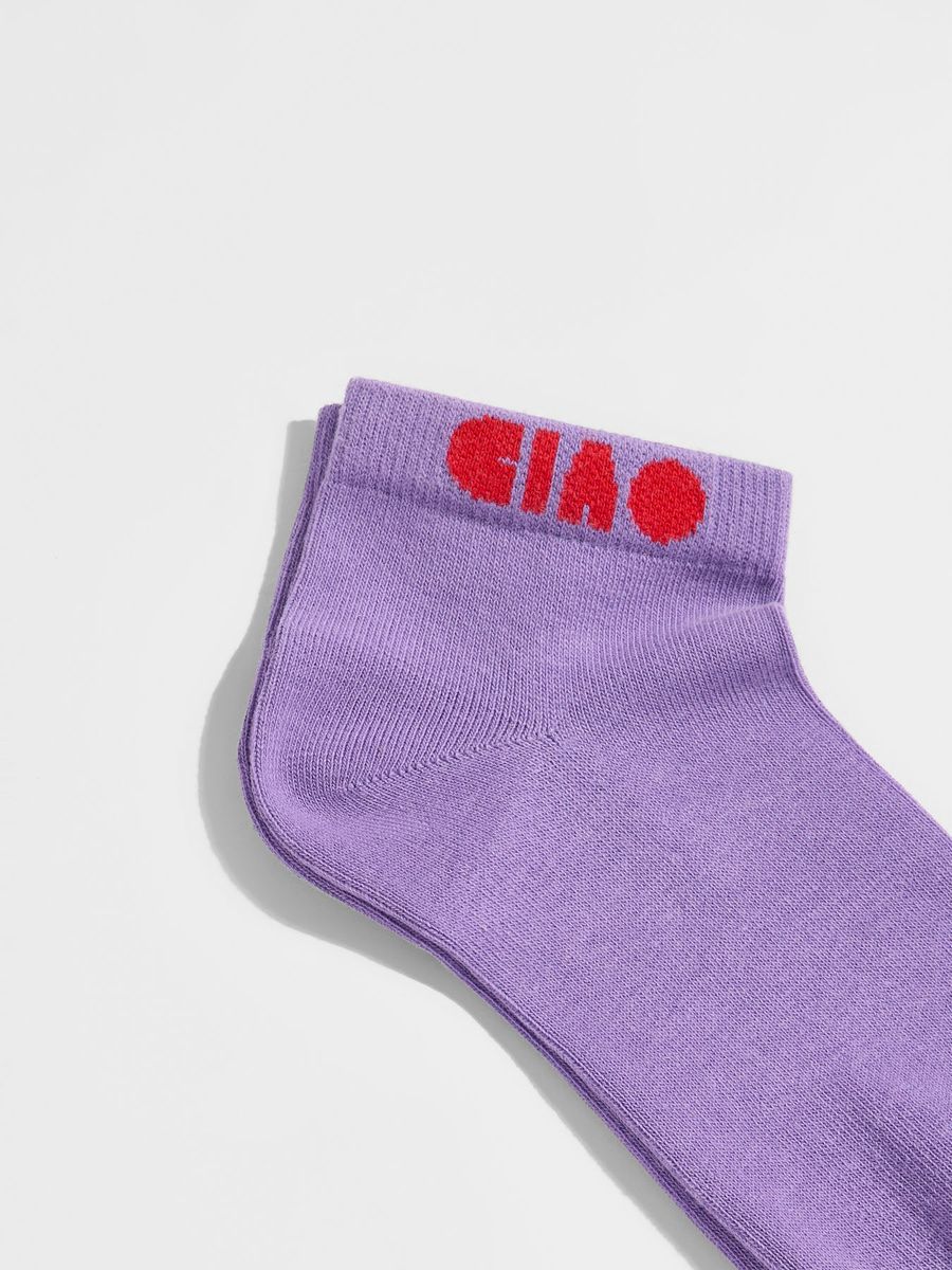 Sneaker-Socken mit Ciao-Schriftzug