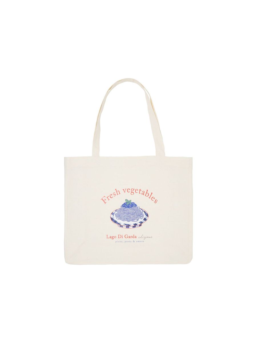 Shopper mit Fresh Vegetables Print