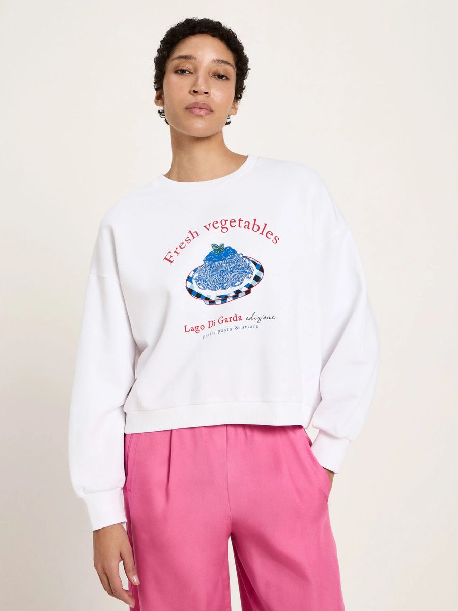 Statement-Sweatshirt mit Grafik-Print