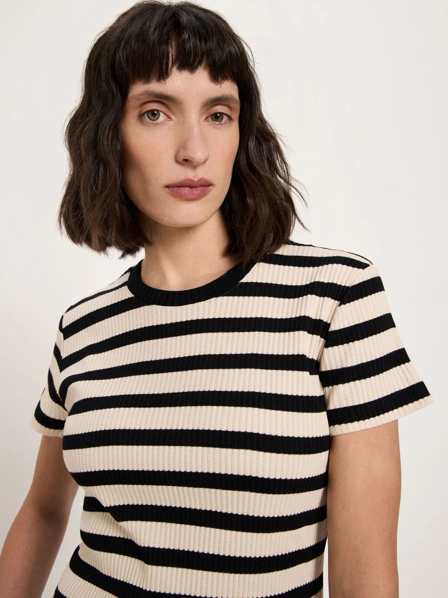 Gestreiftes Shirt aus Bio-Baumwolle