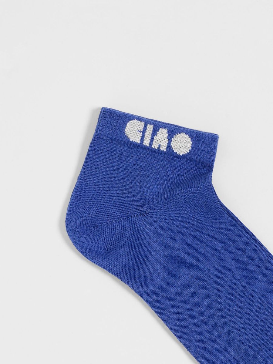 Sneaker-Socken mit Ciao-Statement
