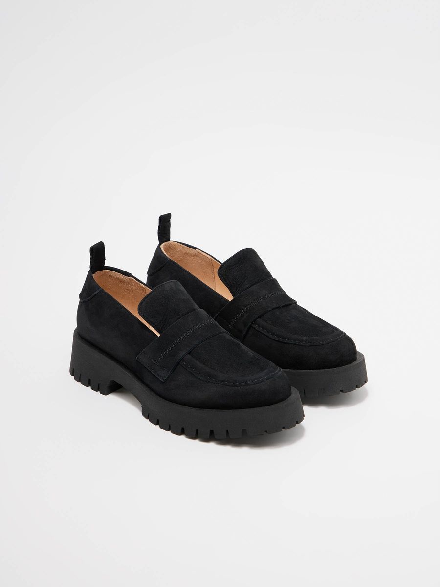 Chunky Penny-Loafer aus Wildleder