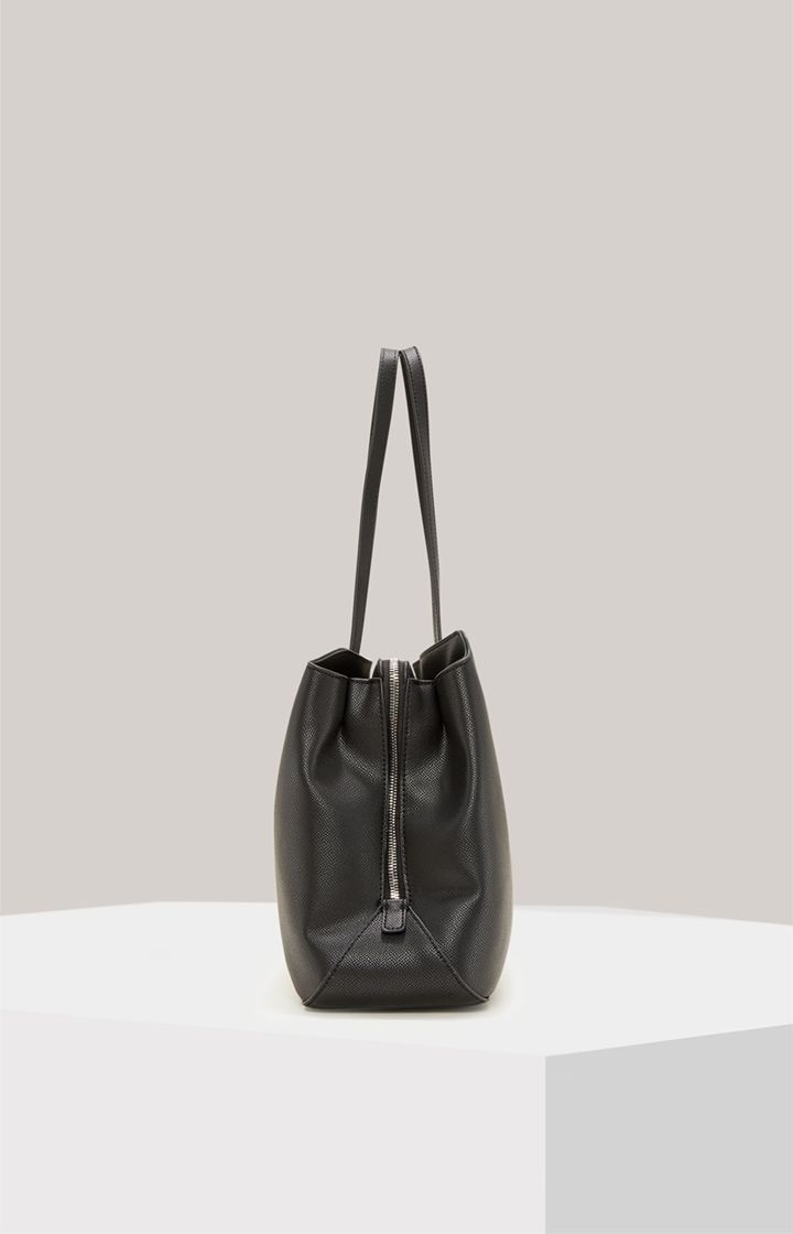 Shopper aus genarbtem Kunstleder