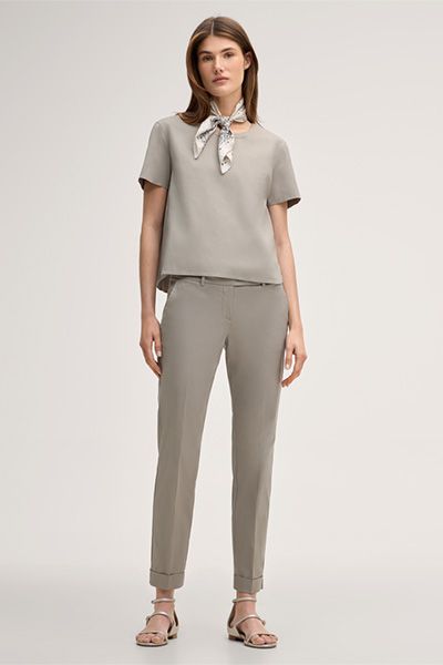 Kurzärmelige Bluse aus Baumwollstretch