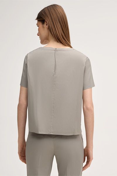 Kurzärmelige Bluse aus Baumwollstretch